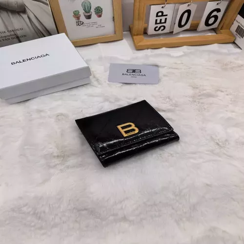 발렌시아가 로고 포인트 가죽 지갑