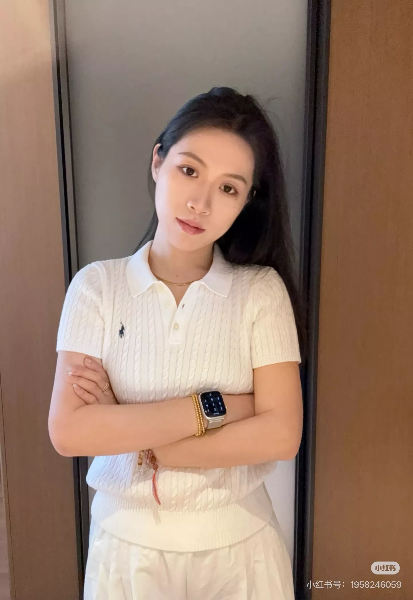 랄프로렌 자수 로고 반소매 니트 폴로 상세 이미지 30