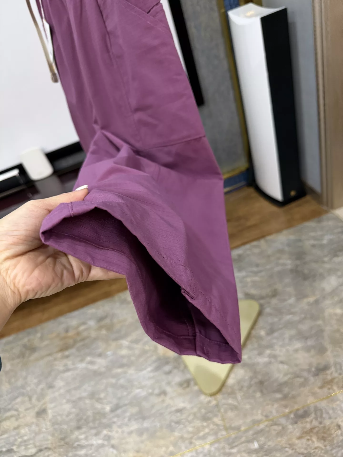 안코라우 여성 아웃도어 코튼 체크 배기 팬츠 상세 이미지 21