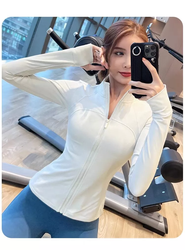 룰루레몬 여성 슬림핏 운동 집업 상의 상세 이미지 30