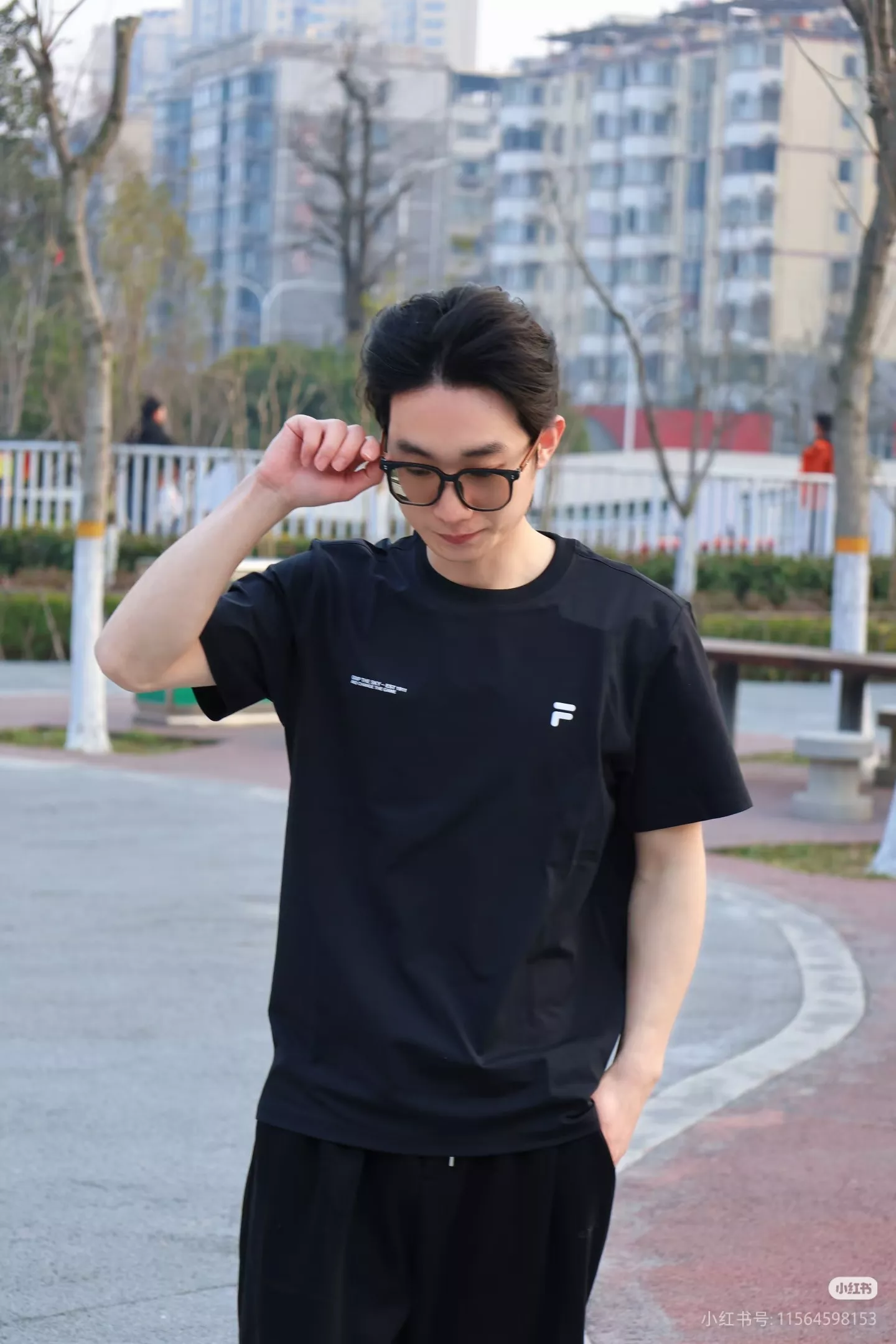 휠라 퓨전 로고 드라이 반소매 티셔츠 상세 이미지 32
