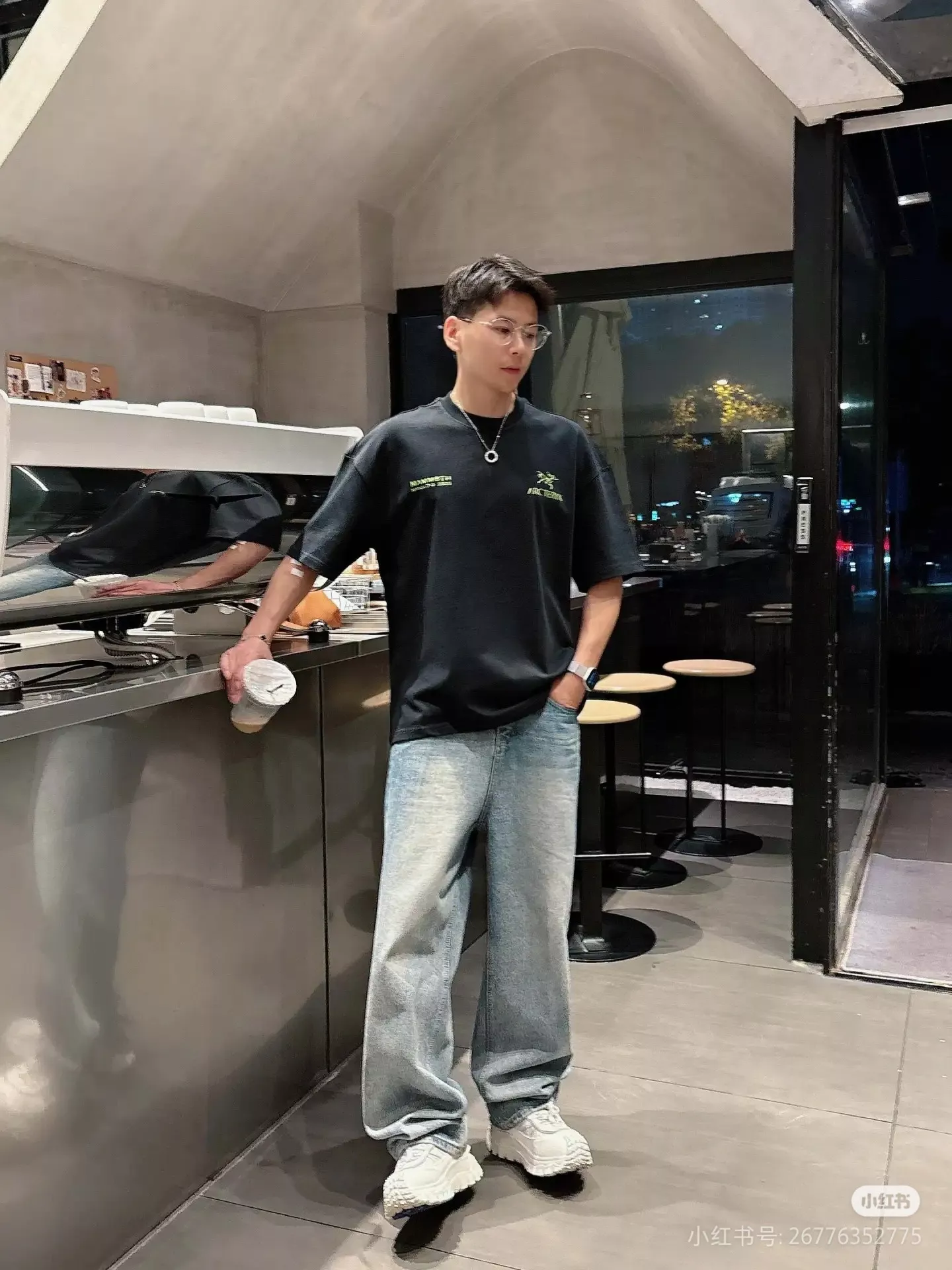 아크테릭스 로고 프린트 반소매 티셔츠 상세 이미지 26