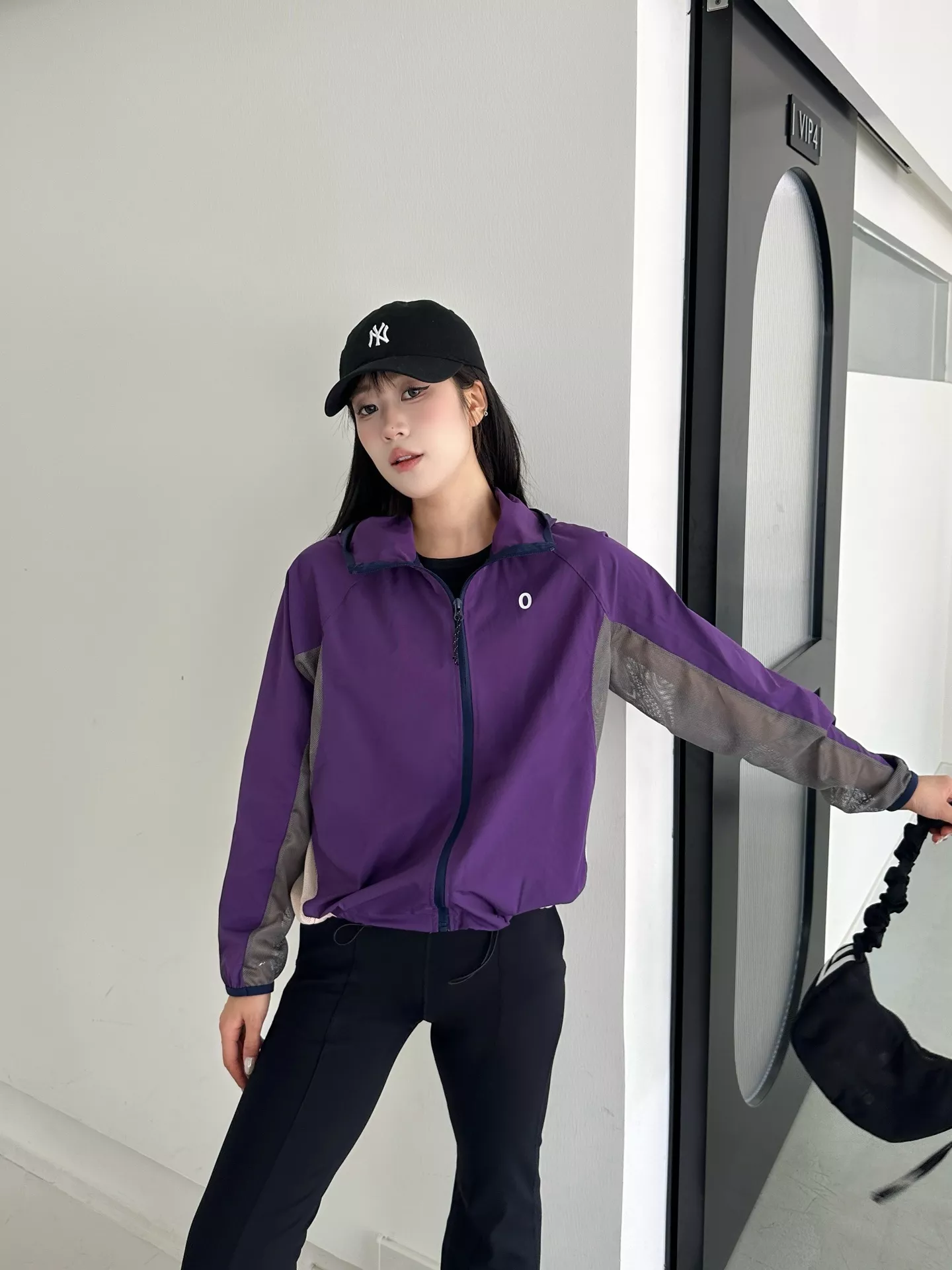 안코라우 배색 메쉬 후드 자외선 차단 재킷 상세 이미지 64