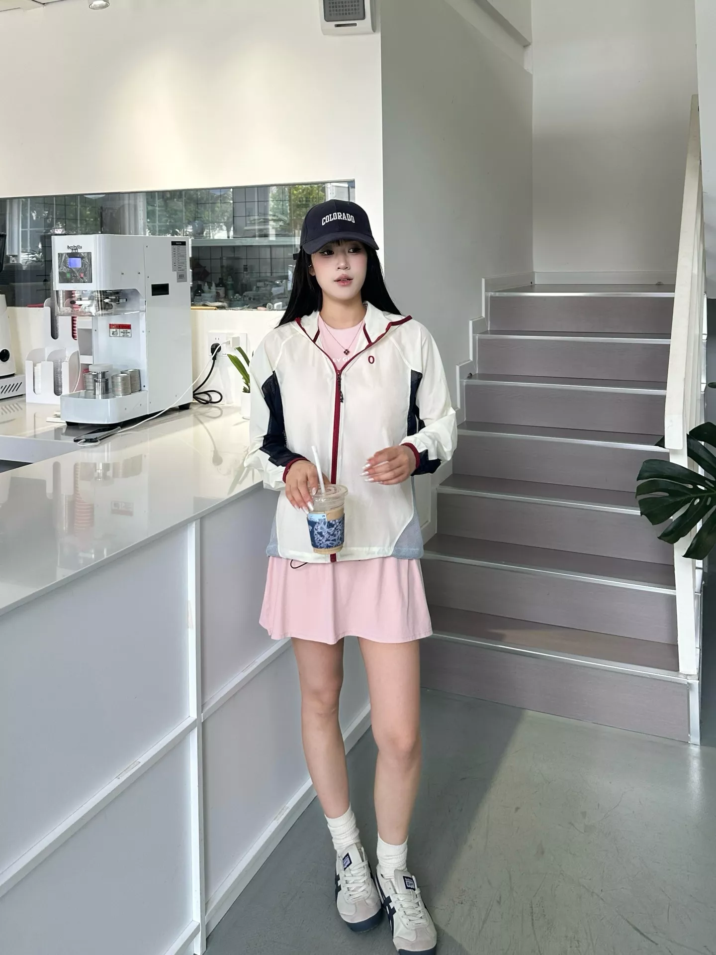 안코라우 배색 메쉬 후드 자외선 차단 재킷 상세 이미지 69