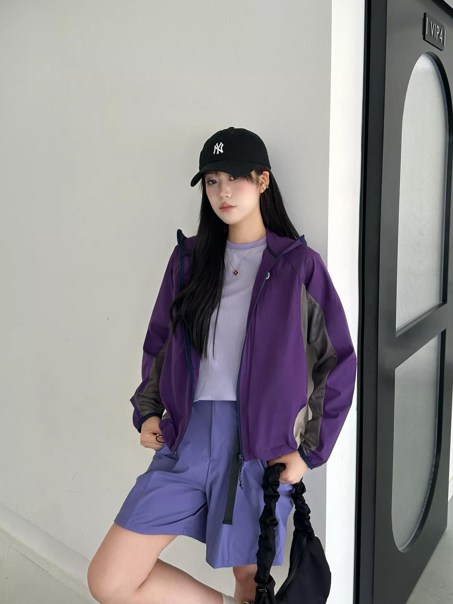 안코라우 배색 메쉬 후드 자외선 차단 재킷 상세 이미지 57