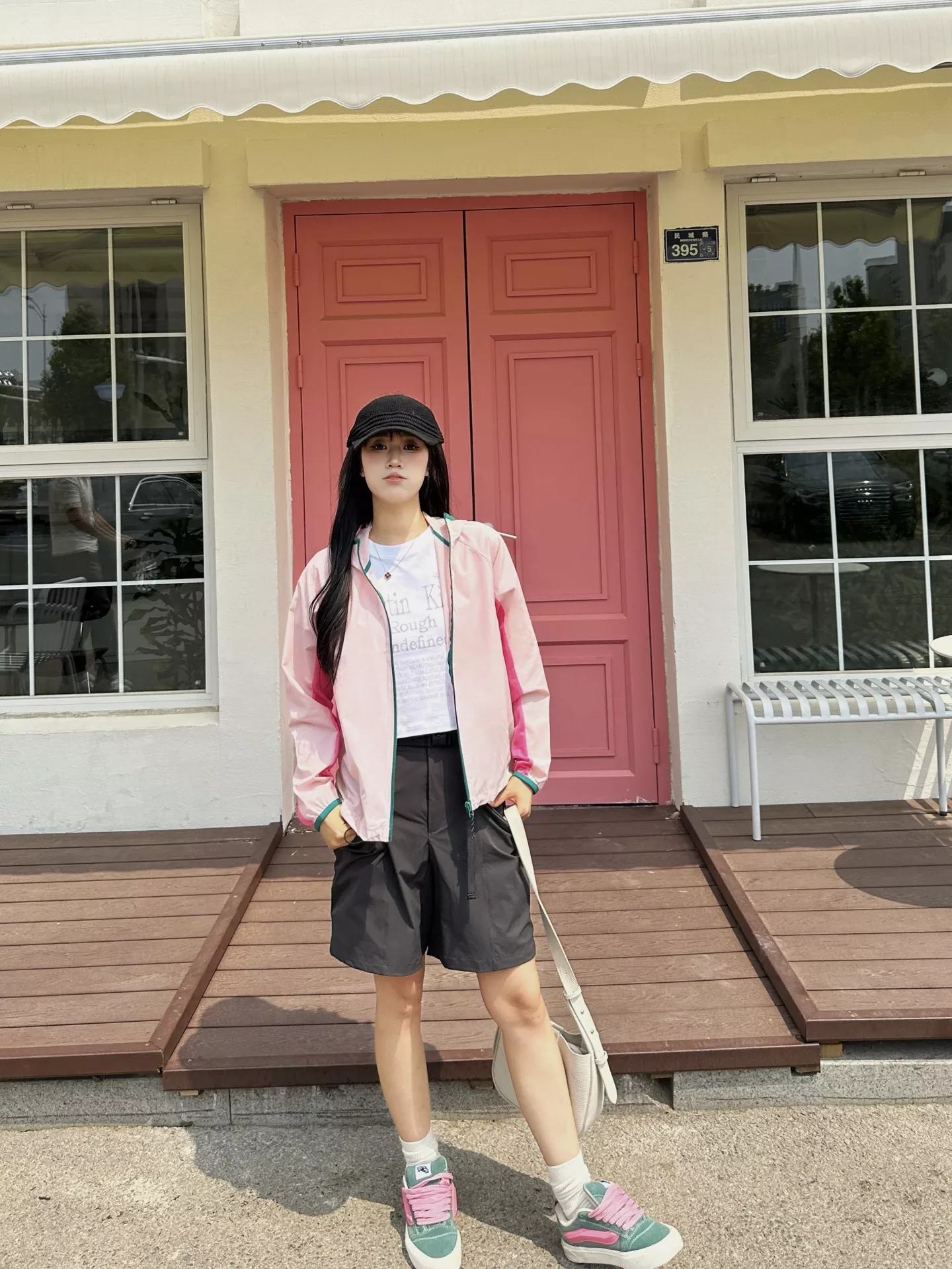 안코라우 배색 메쉬 후드 자외선 차단 재킷 상세 이미지 55