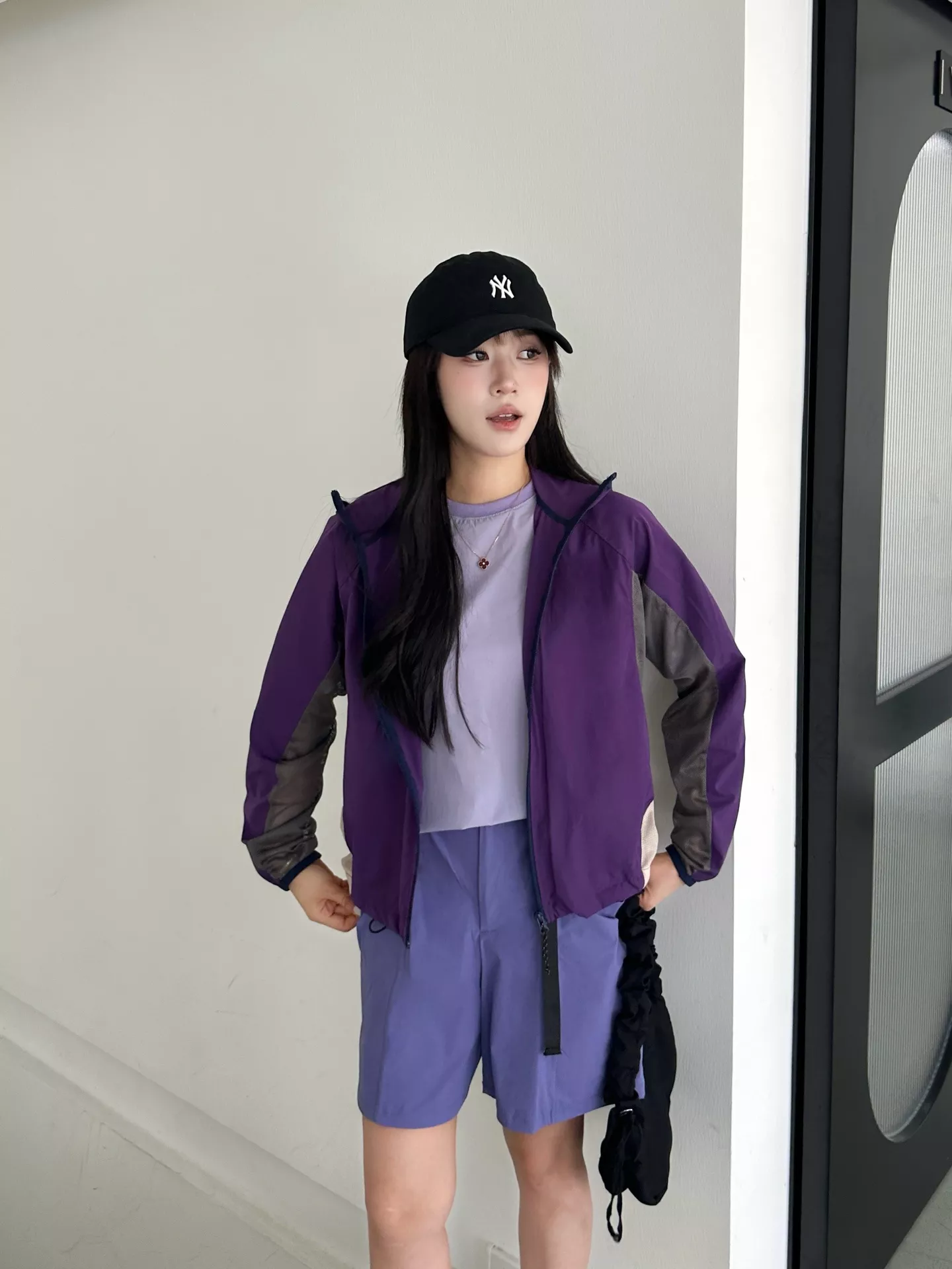 안코라우 배색 메쉬 후드 자외선 차단 재킷 상세 이미지 58
