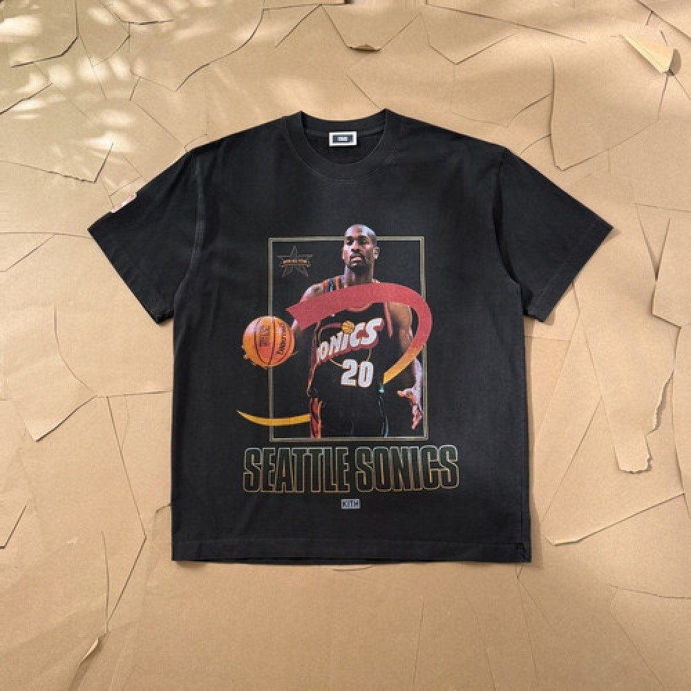 키스 NBA 올스타 협업 빈티지 프린트 티