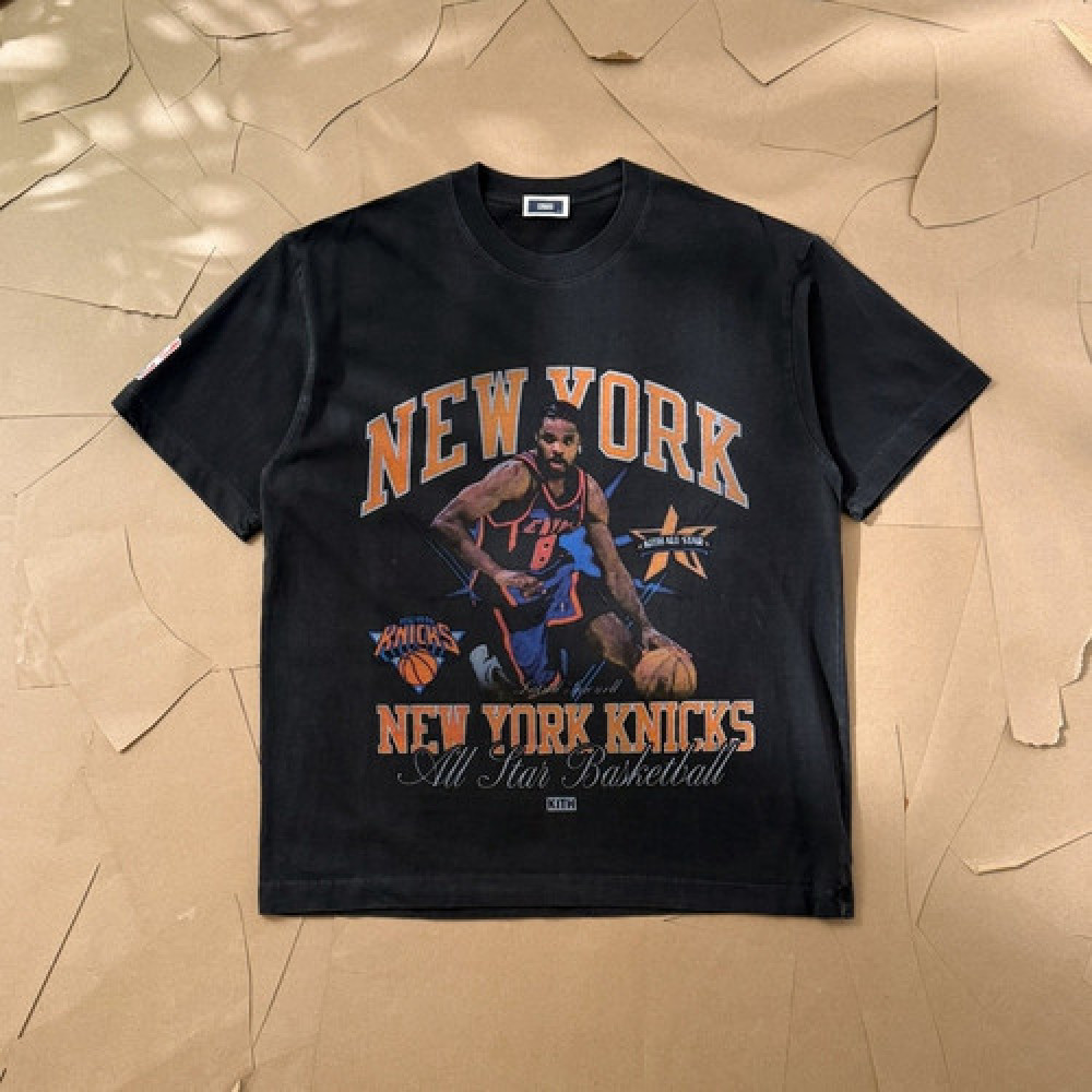 키스 NBA 올스타 협업 빈티지 워싱 프린트 티