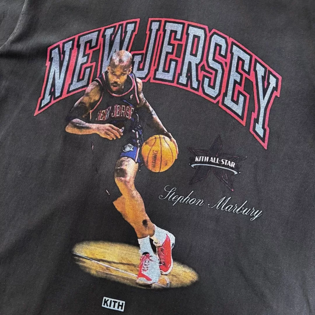 키스 NBA 올스타 콜라보 빈티지 워싱 티 상세 이미지 5