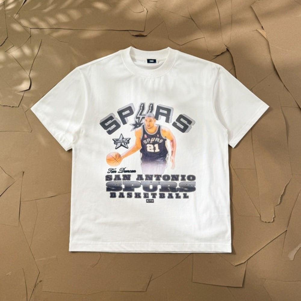 키스 NBA 올스타 협업 빈티지 프린트 티셔츠