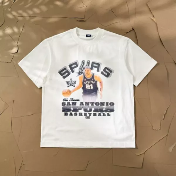 키스 NBA 올스타 협업 빈티지 프린트 티셔츠