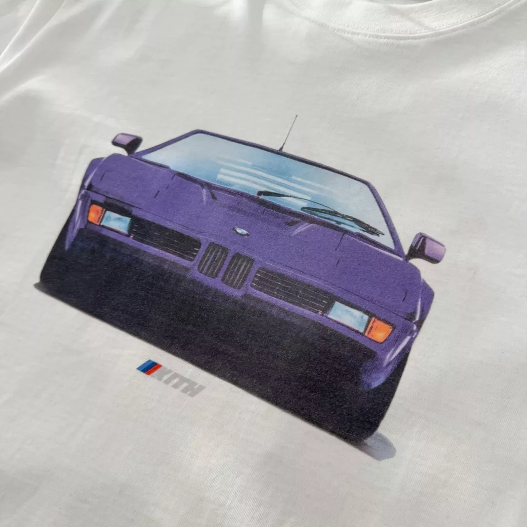 키스 BMW 콜라보 빈티지 카 프린트 반팔 티 상세 이미지 8
