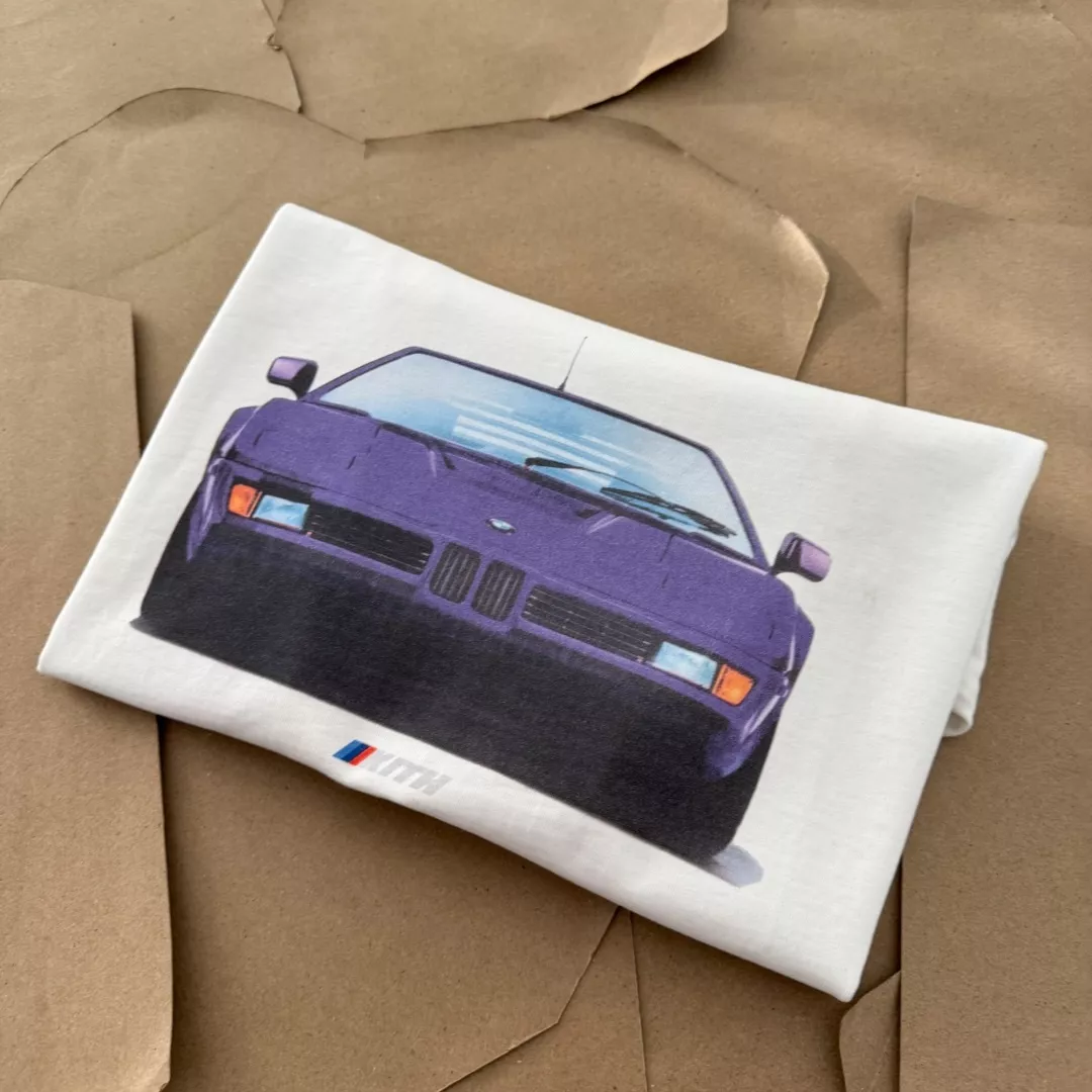 키스 BMW 콜라보 빈티지 카 프린트 반팔 티 상세 이미지 6