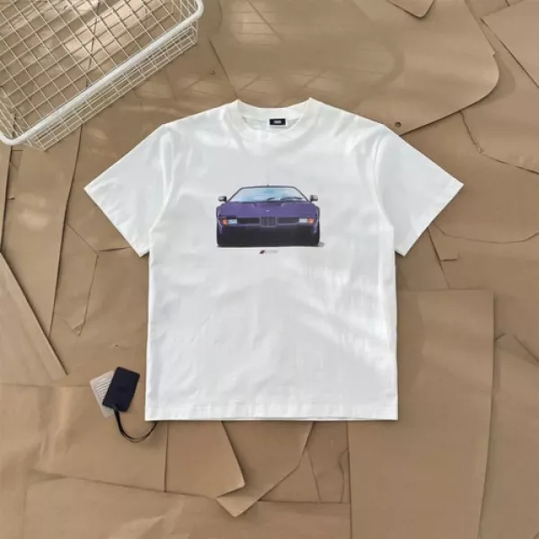 키스 BMW 콜라보 빈티지 카 프린트 반팔 티