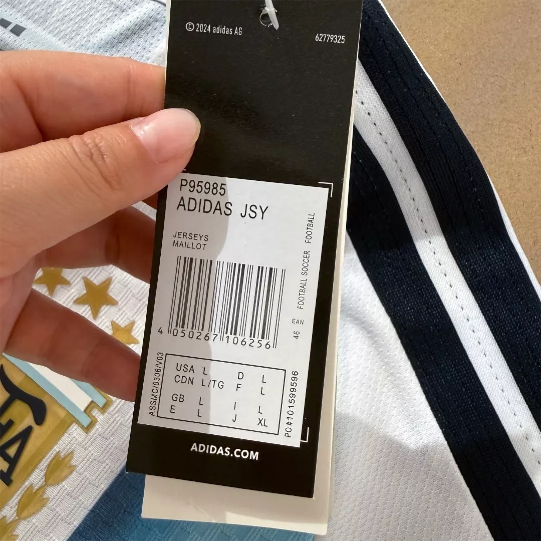 아디다스 아르헨티나 홈 유니폼 브이넥 반소매 상세 이미지 20