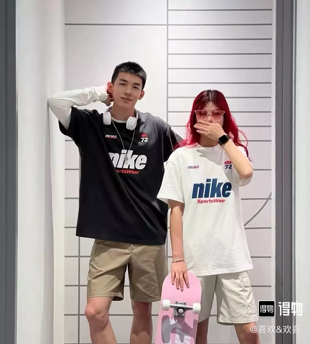 나이키 레터링 프린트 라운드넥 반팔 티셔츠 상세 이미지 34