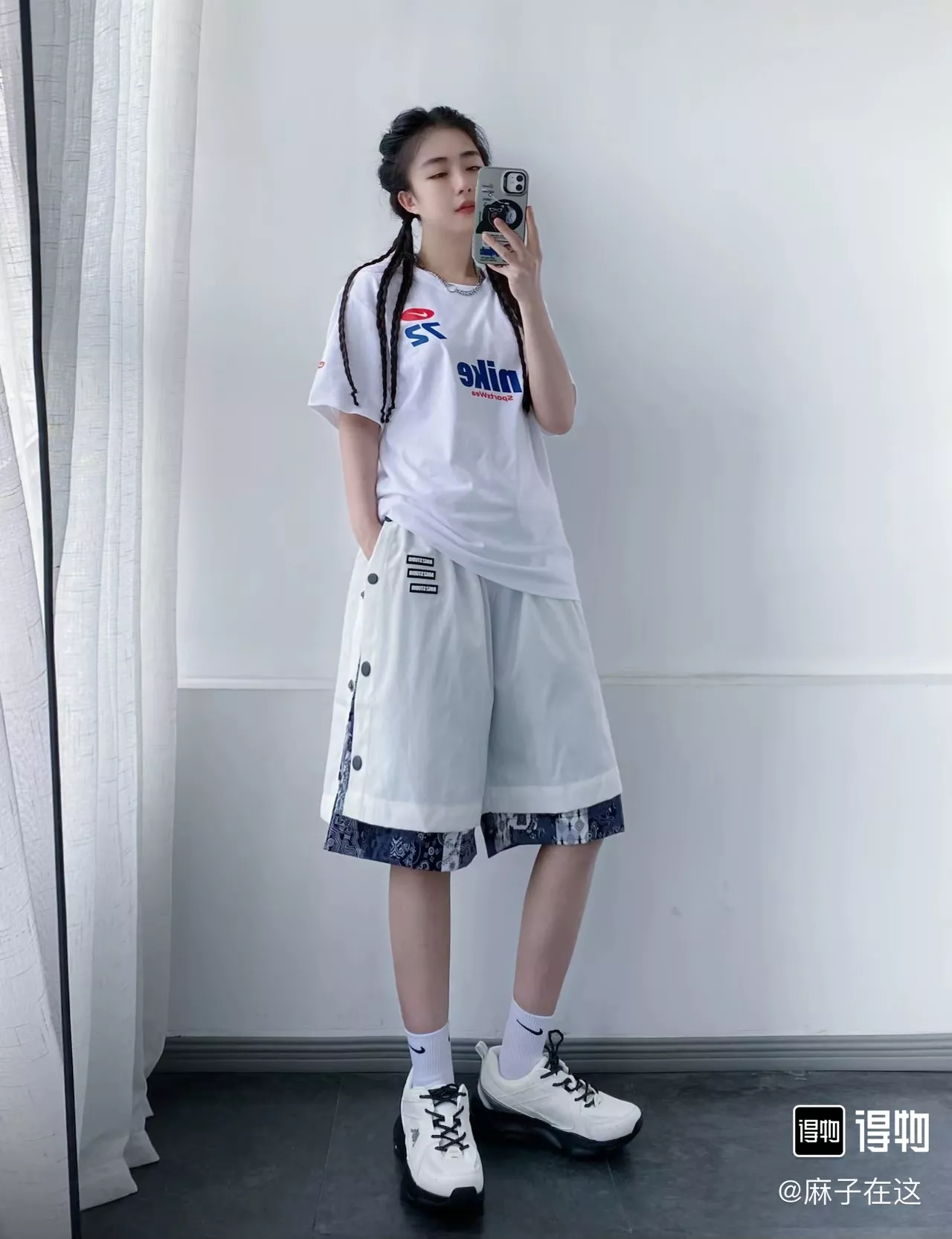 나이키 레터링 프린트 라운드넥 반팔 티셔츠 상세 이미지 37