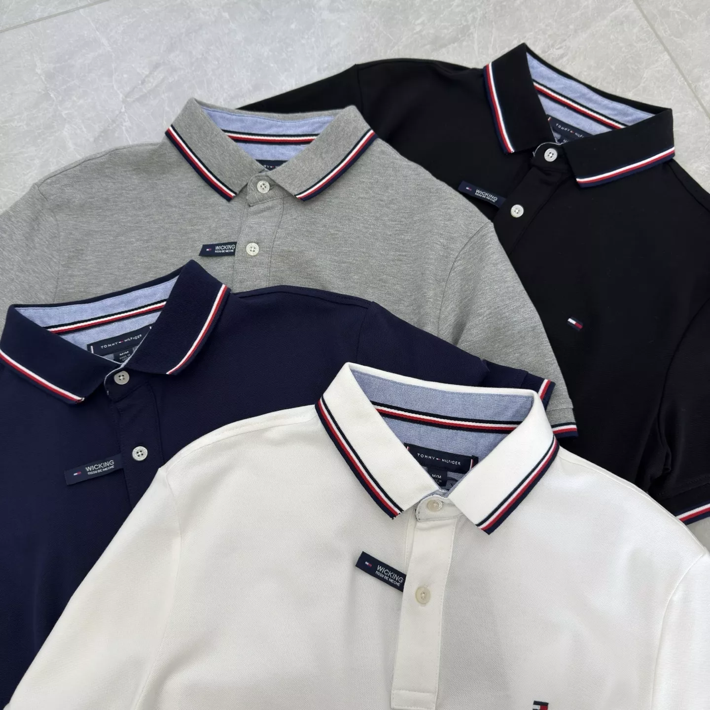 타미힐피거 남성 자수 카라 반소매 폴로 상세 이미지 10