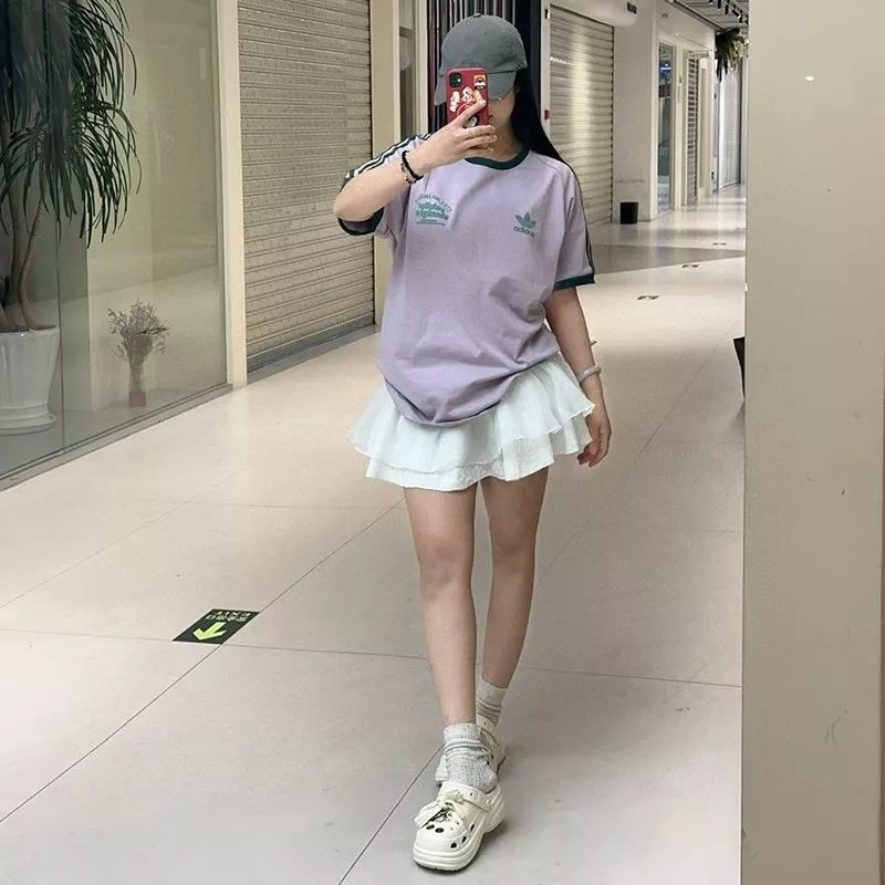 아디다스 레트로 스리프 스트라이프 슬림 티셔츠 상세 이미지 16