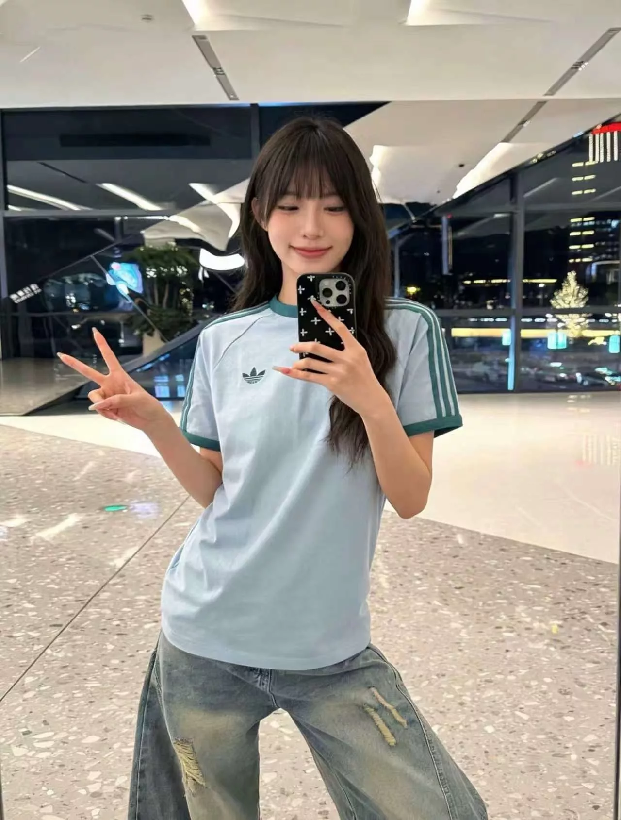 아디다스 클래식 래글런 반소매 티셔츠 상세 이미지 18