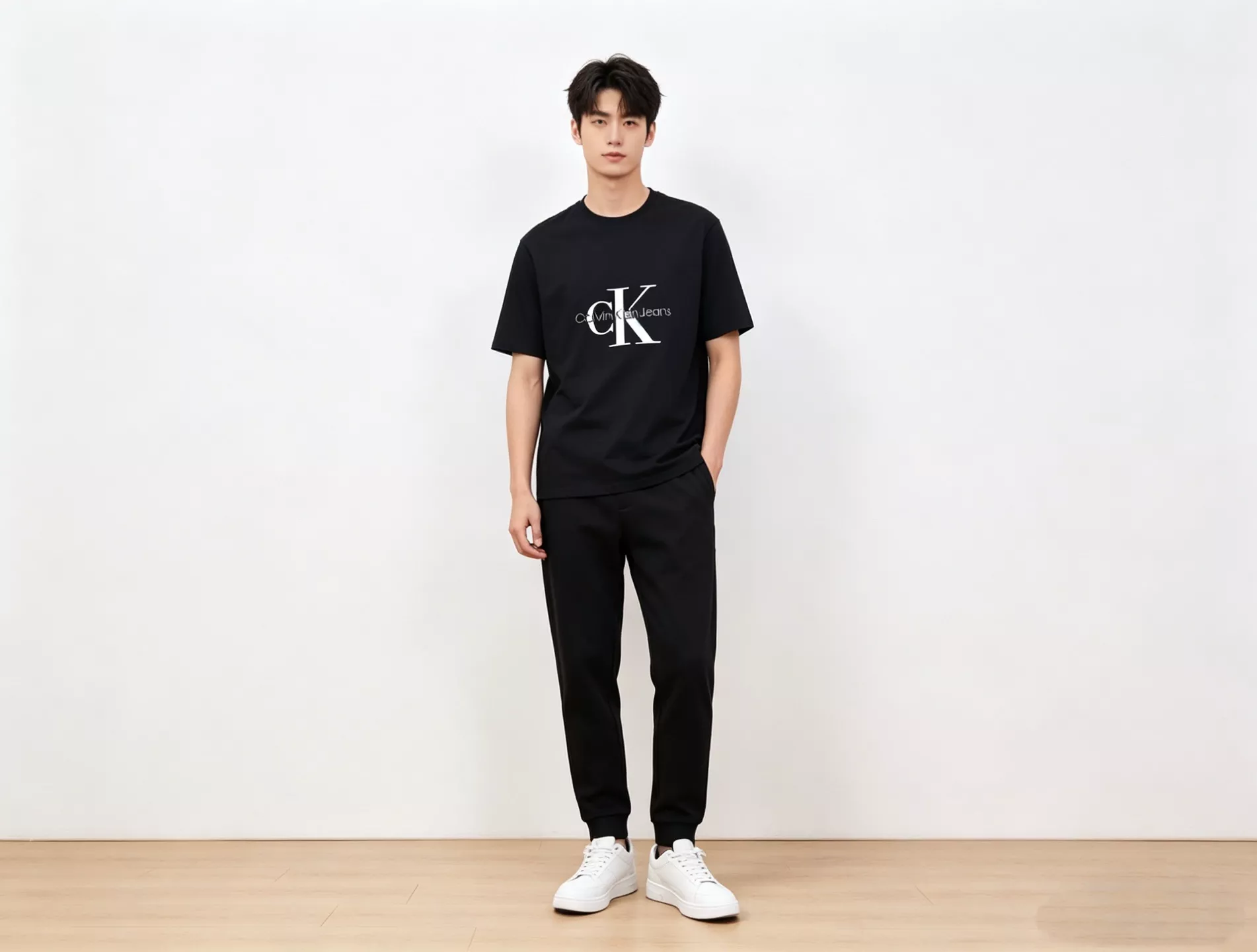 캘빈클라인 로고 프린트 자수 라운드 반팔 상세 이미지 18