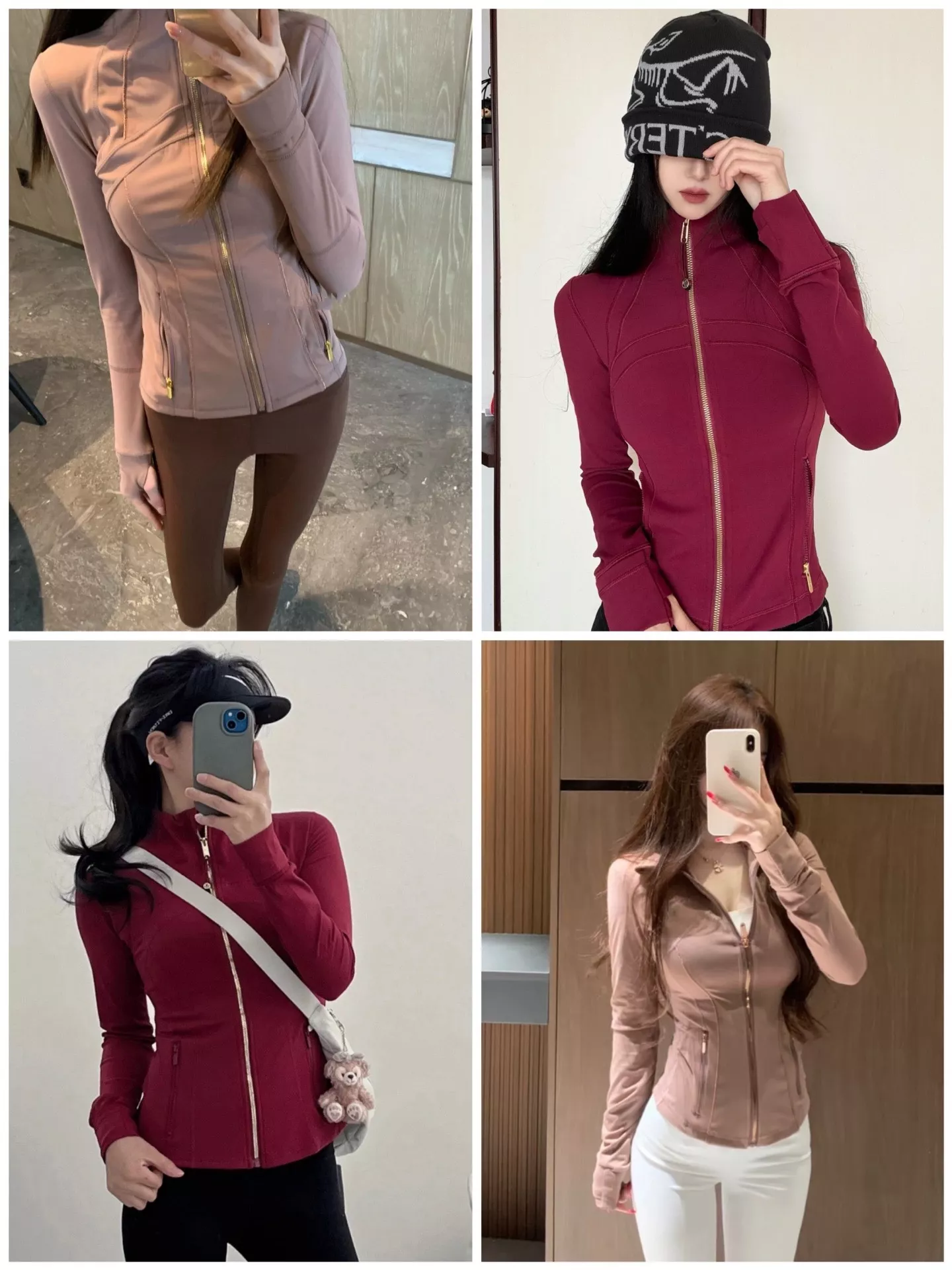 룰루레몬 골드 지퍼 슬림핏 운동 재킷 상세 이미지 7