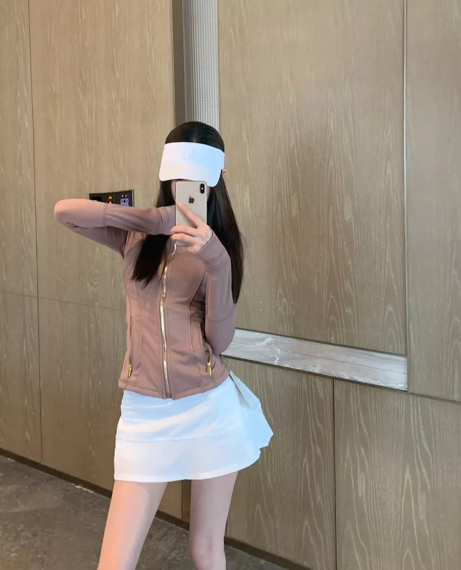 룰루레몬 골드 지퍼 슬림핏 운동 재킷 상세 이미지 29