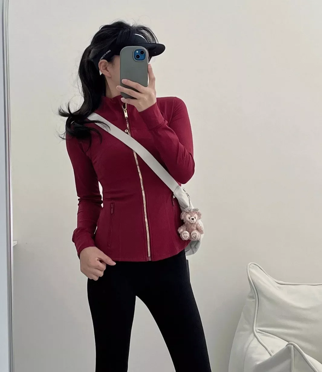 룰루레몬 골드 지퍼 슬림핏 운동 재킷 상세 이미지 36