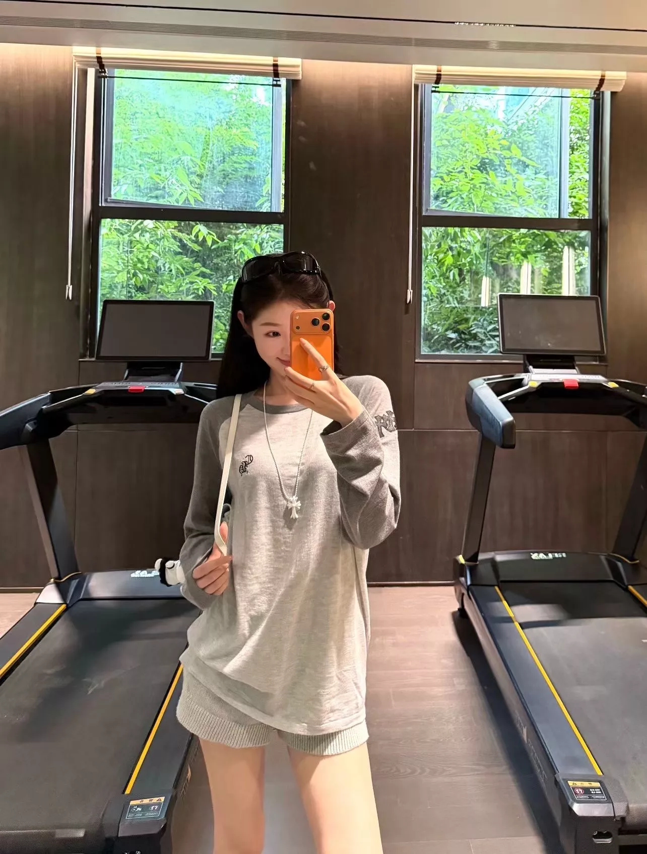 크롬하츠 래글런 자수 배색 긴소매 티셔츠 상세 이미지 26