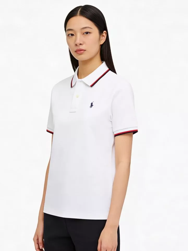 랄프로렌 컬러 라인 카라 반소매 탑 상세 이미지 11