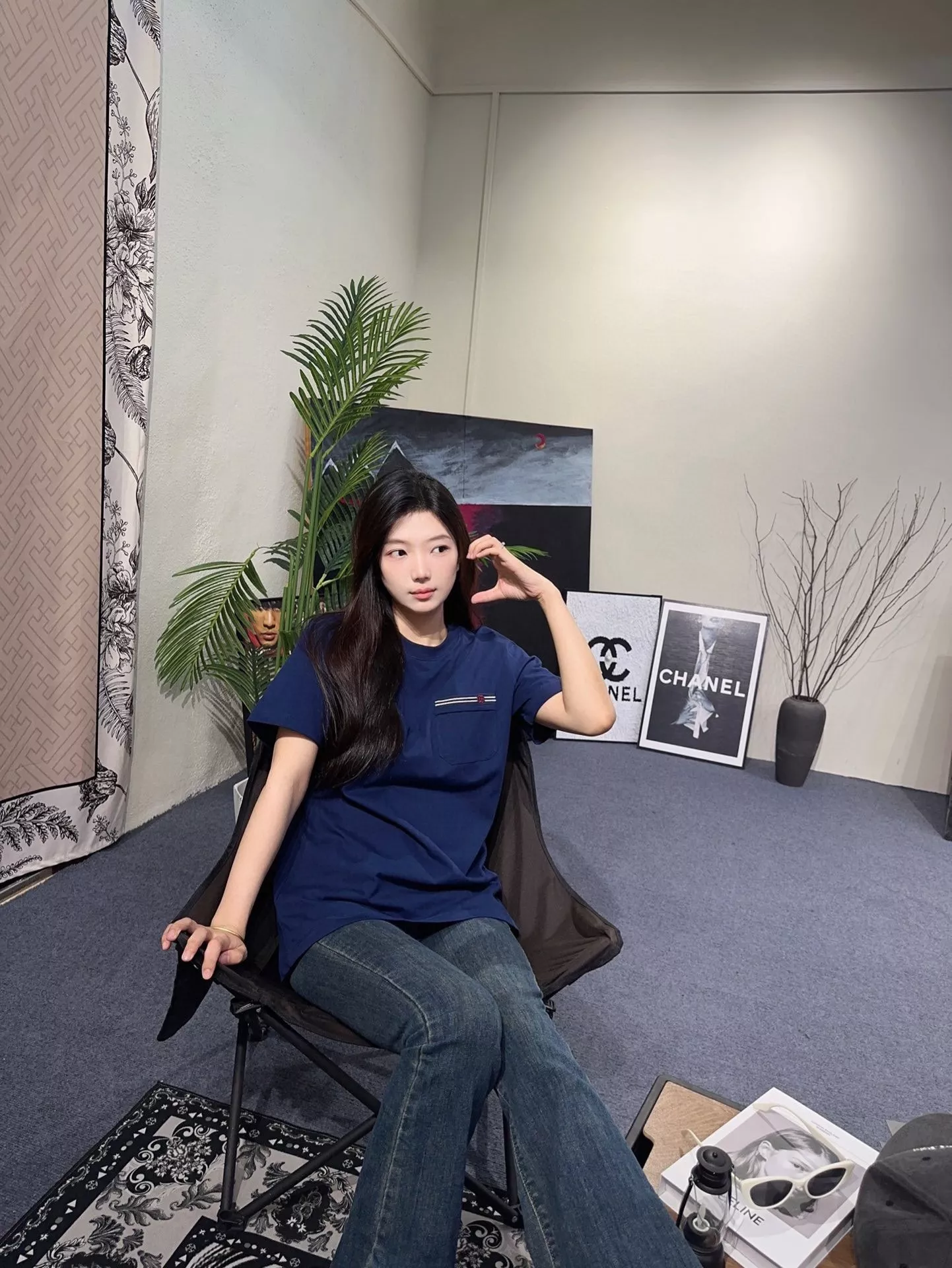 구찌 포켓 더블지 자수 반소매 티셔츠 상세 이미지 15