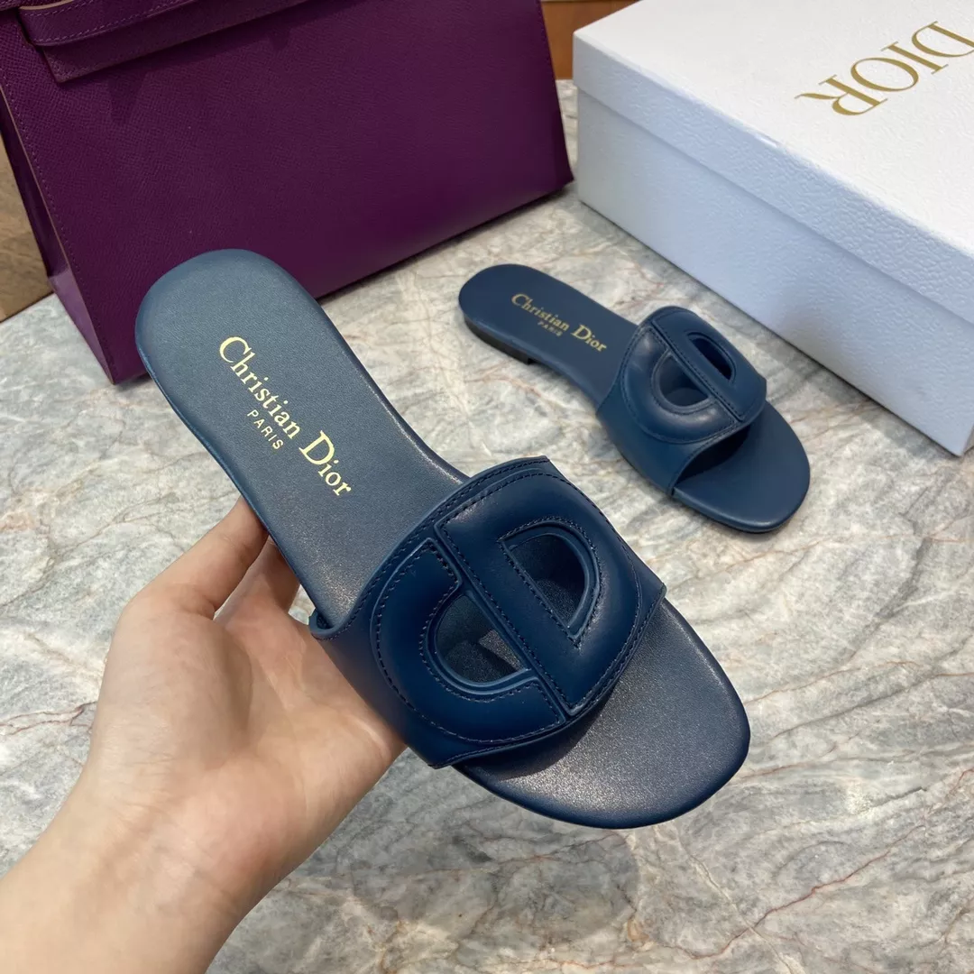 디올 CD 레터링 오픈토 슬리퍼 상세 이미지 8