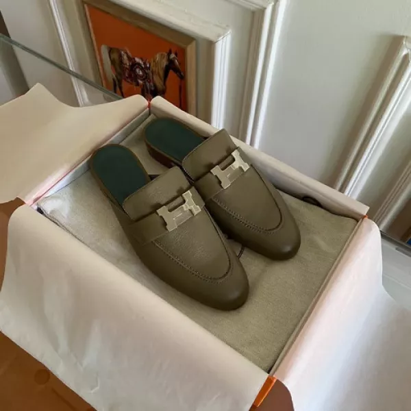 에르메스 클래식 H 버클 반슬리퍼