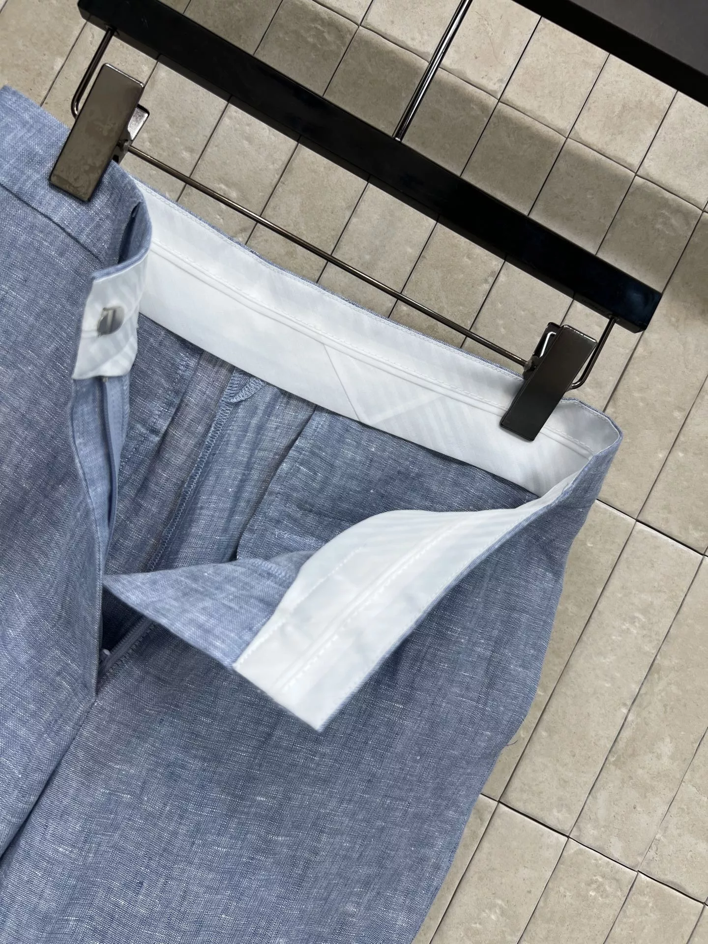 로로피아나 린넨 하이웨이스트 와이드 팬츠 상세 이미지 6
