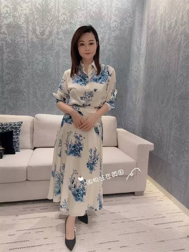 디올 플라워 프린트 와이드 카라 셔츠 상세 이미지 30