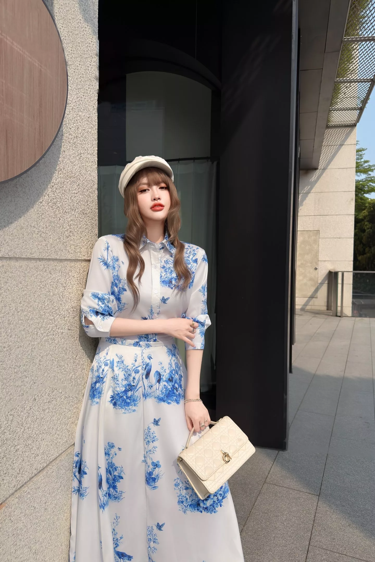 디올 플라워 프린트 와이드 카라 셔츠 상세 이미지 37