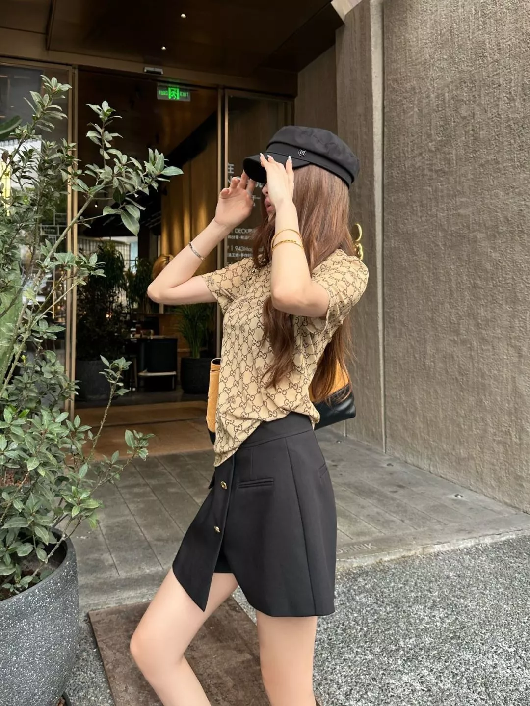 구찌 GG 자카드 반소매 티셔츠 상세 이미지 17