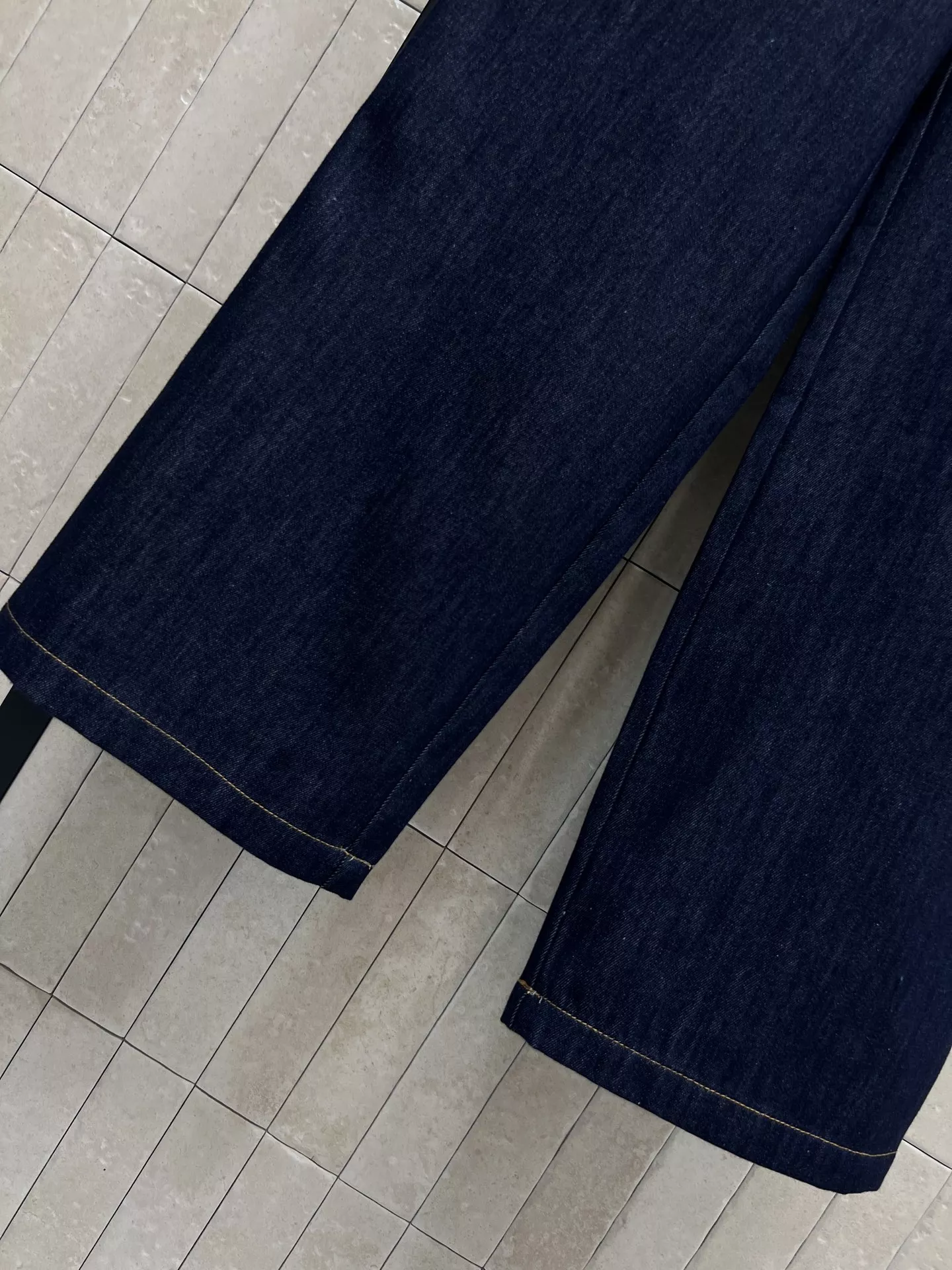 샤넬 자수 스트링 데님 팬츠 상세 이미지 5