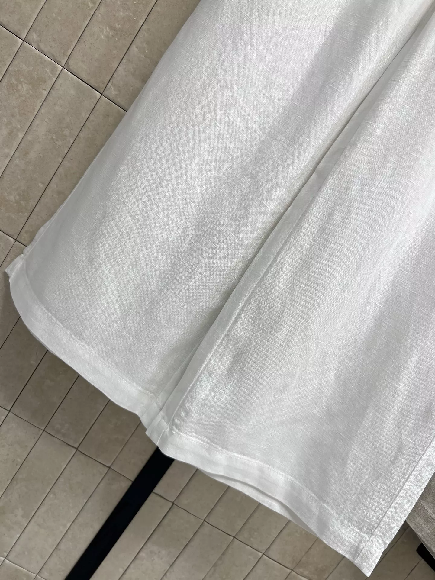 디올 린넨 와이드 밴딩 팬츠 상세 이미지 3
