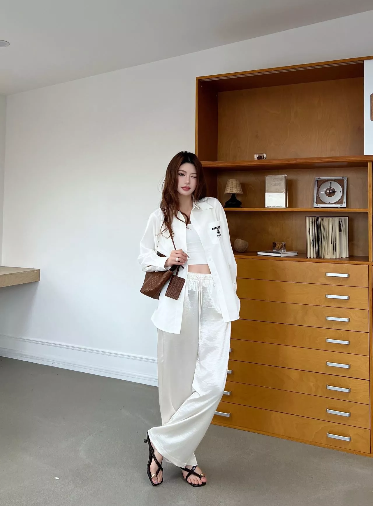 샤넬 하이웨이스트 와이드 팬츠 상세 이미지 16