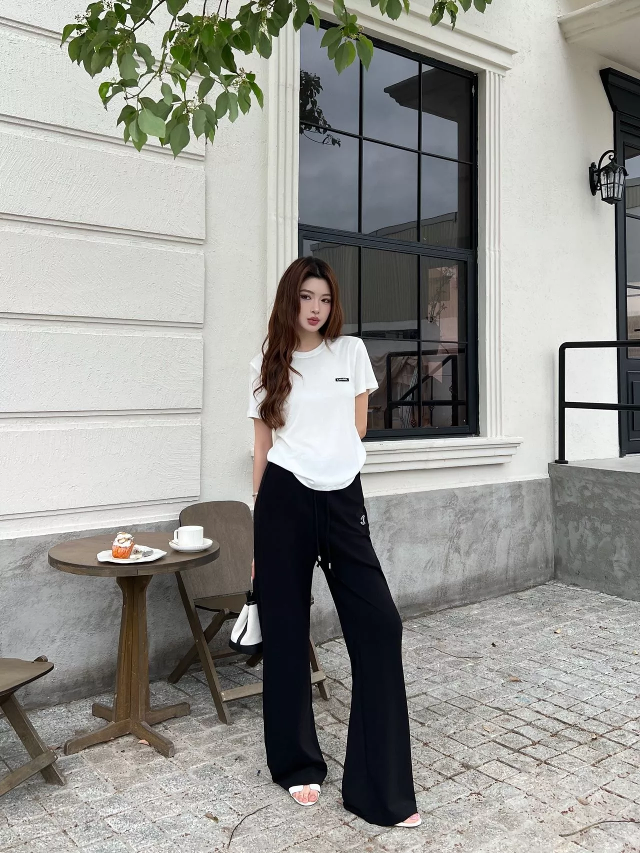 샤넬 와이드 밴딩 팬츠 상세 이미지 15