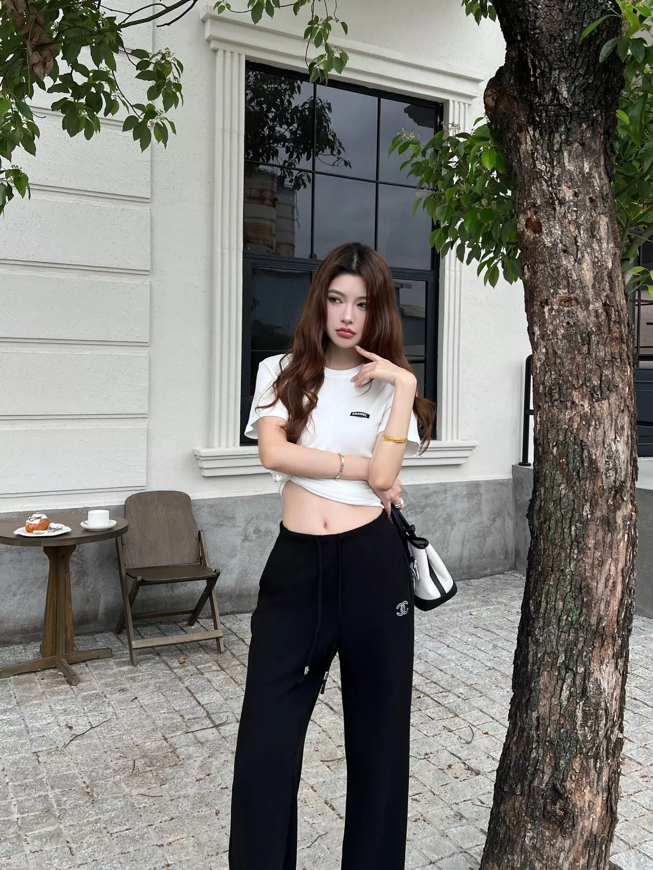 샤넬 와이드 밴딩 팬츠 상세 이미지 13