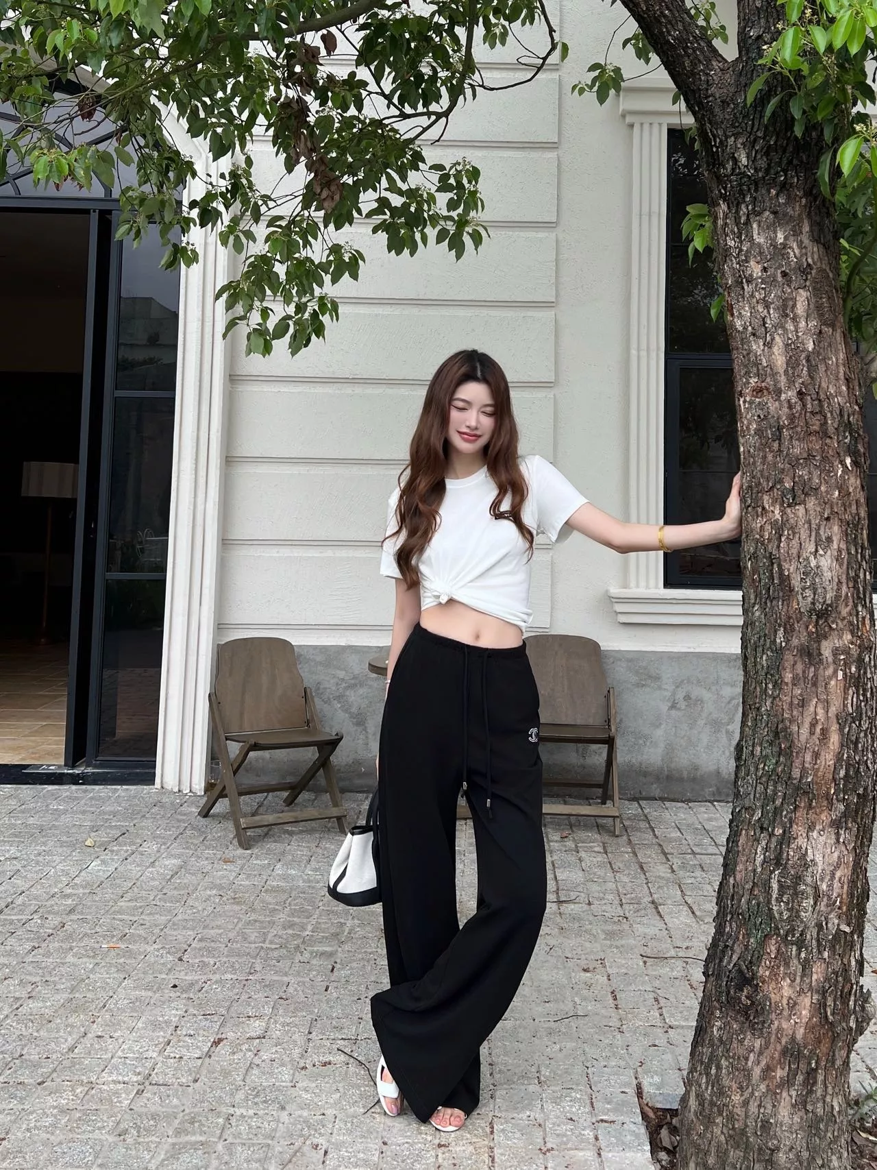 샤넬 와이드 밴딩 팬츠 상세 이미지 14