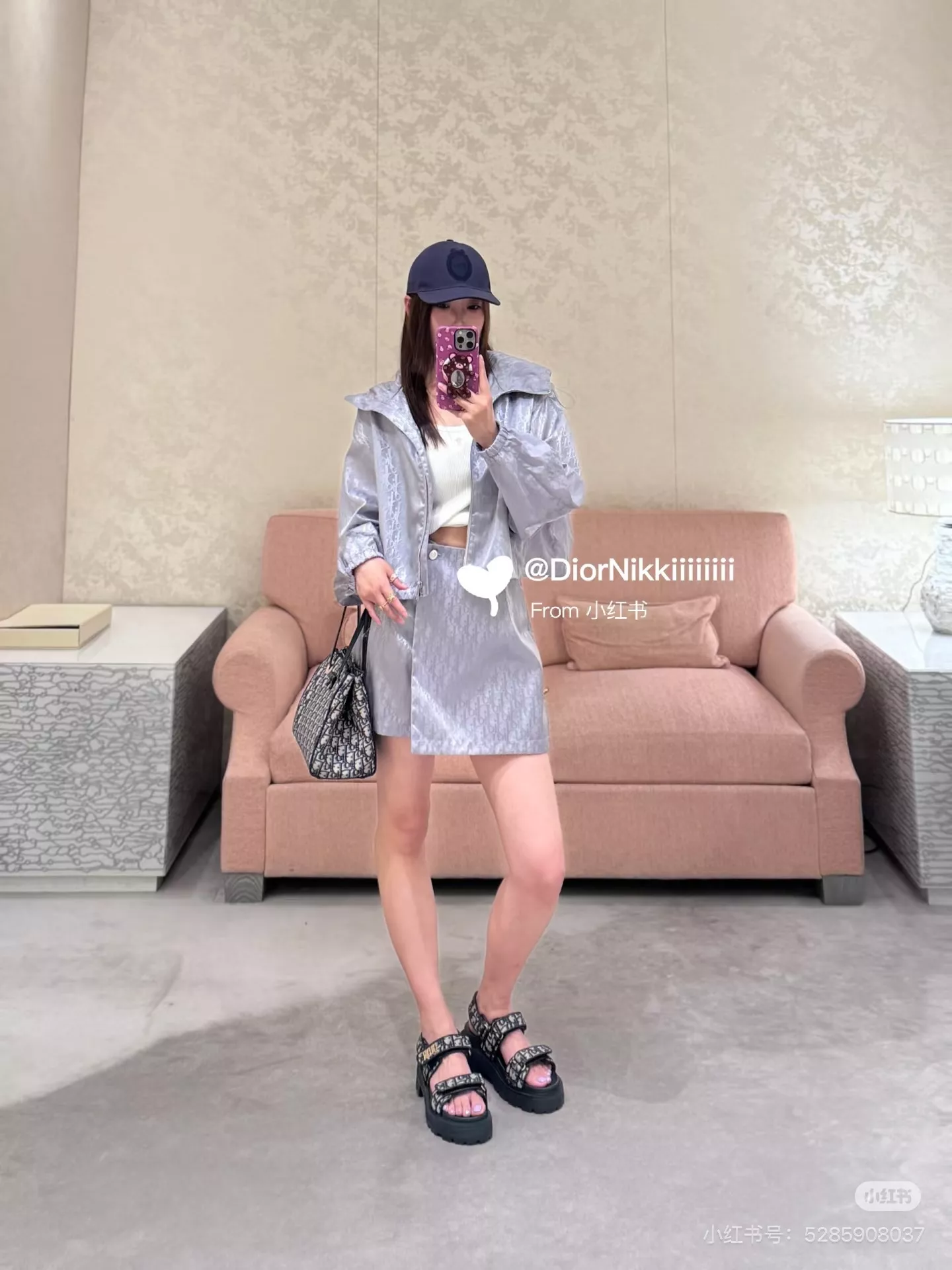 디올 하이웨이스트 올드 패턴 팬츠 스커트 상세 이미지 18