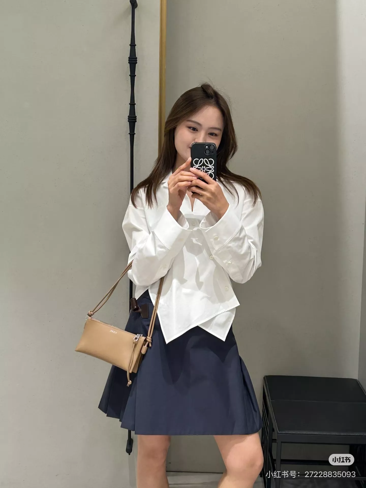 로에베 하이웨이스트 플리츠 스커트 상세 이미지 35
