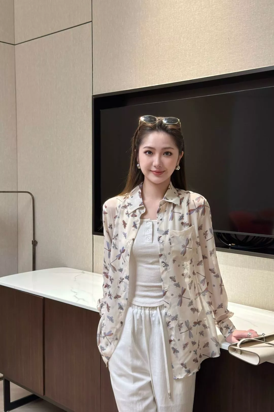 구찌 드래곤플라이 프린트 카라 셔츠 상세 이미지 15