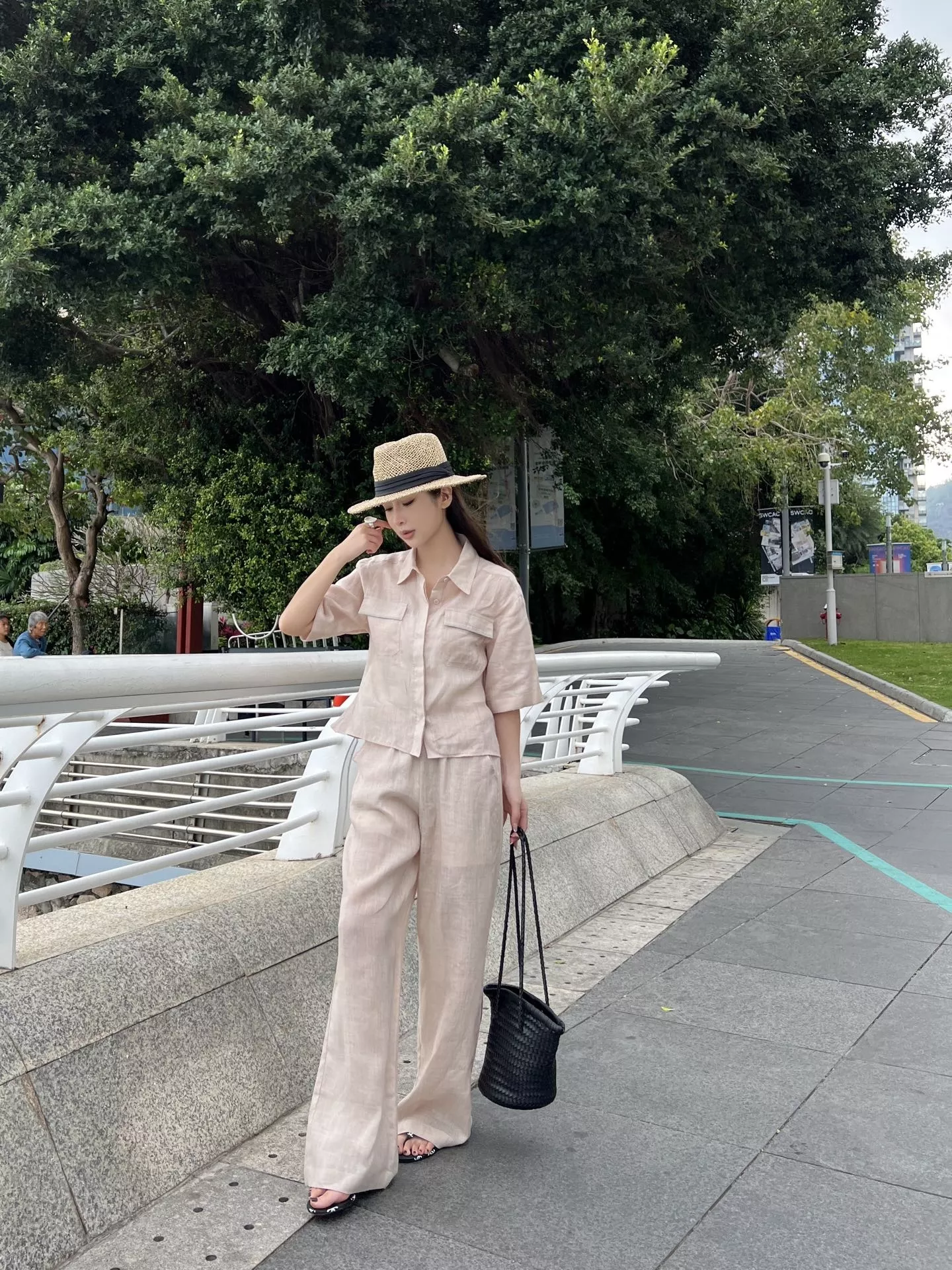 노브랜드 린넨 반소매 포켓 셔츠 상세 이미지 22