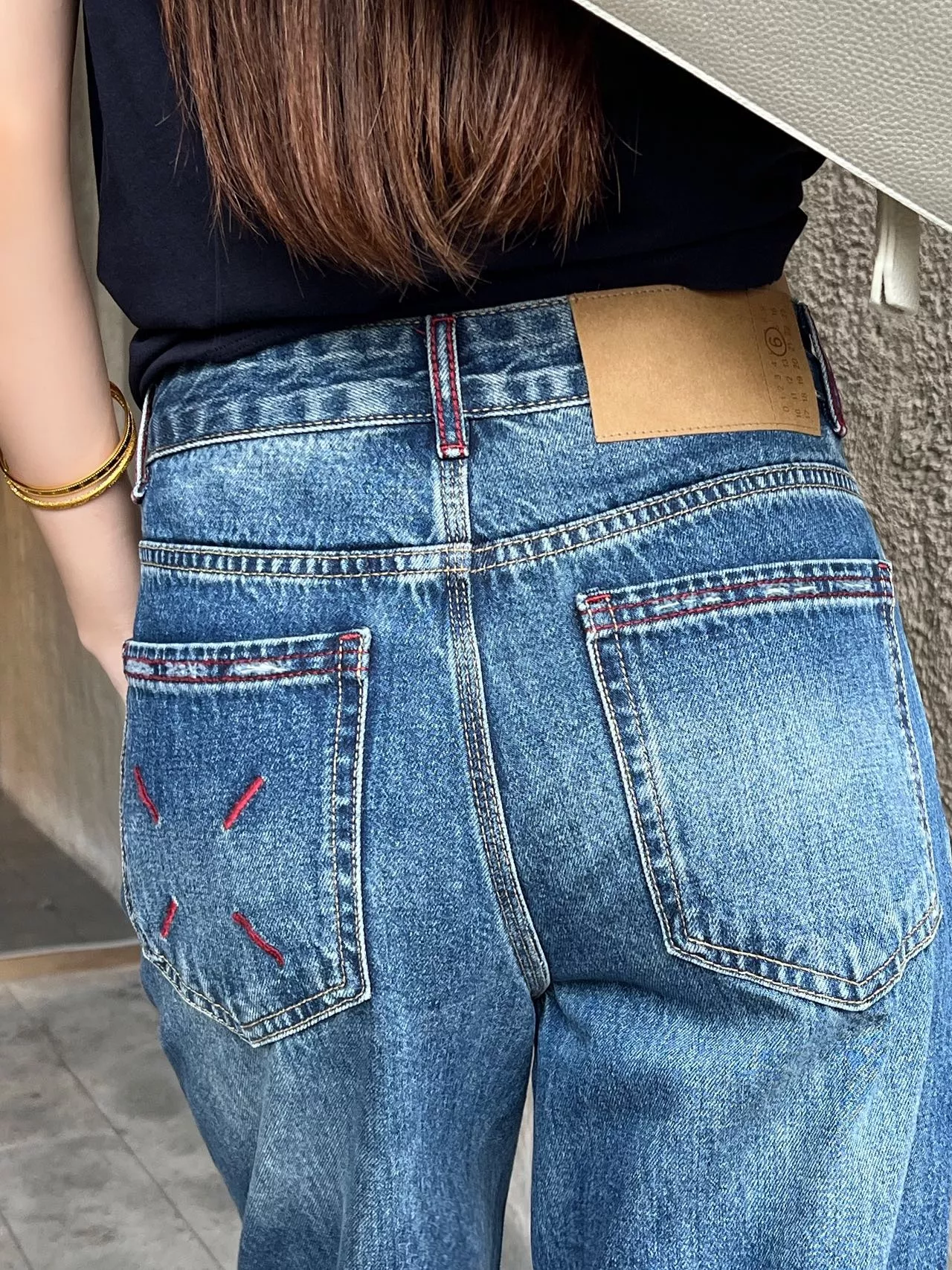 메종마르지엘라 하이웨이스트 와이드 데님 팬츠 상세 이미지 12
