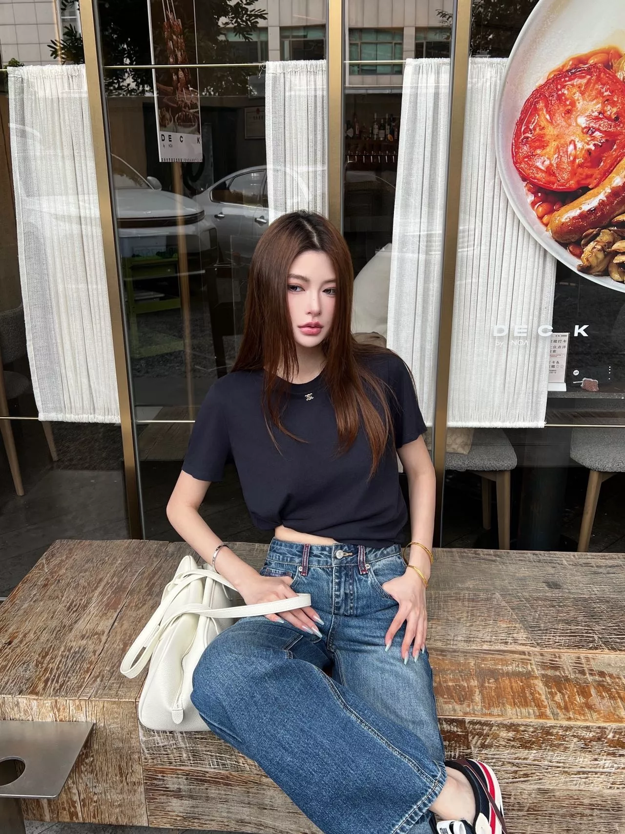 메종마르지엘라 하이웨이스트 와이드 데님 팬츠 상세 이미지 17